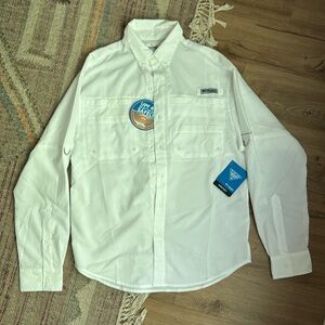 Columbia Omni shade PFG shirt XS white